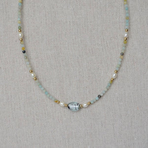 Collar murano azul