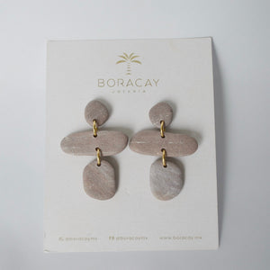 Aretes Orgánicos gris