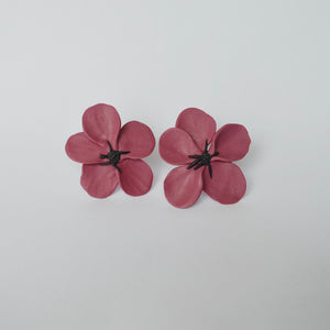 Aretes Flor vino